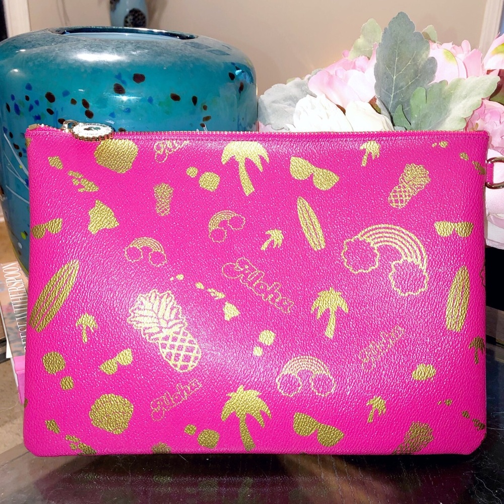 New Stoney Clover Lane Flat Pouch Aloha Print